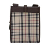Luxury Burberry Nova Check Shoulder Bag Canvas Beige Auth mr193