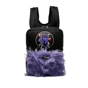 Prada Frankenstein Nylon Fur Backpack