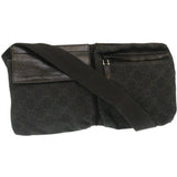 Gucci GG Canvas Waist Bag Dark Brown 28566 35115