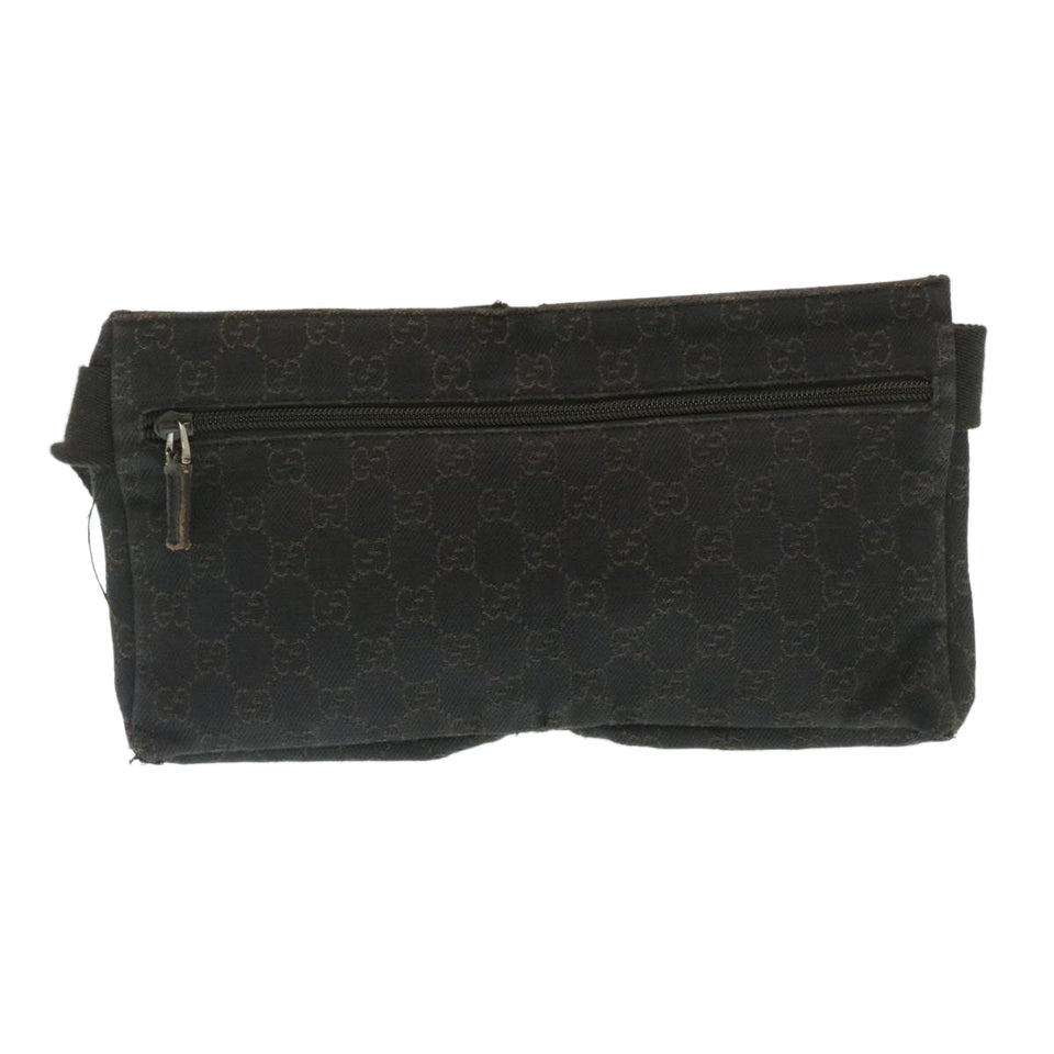Gucci GG Canvas Waist Bag Dark Brown 28566 35115