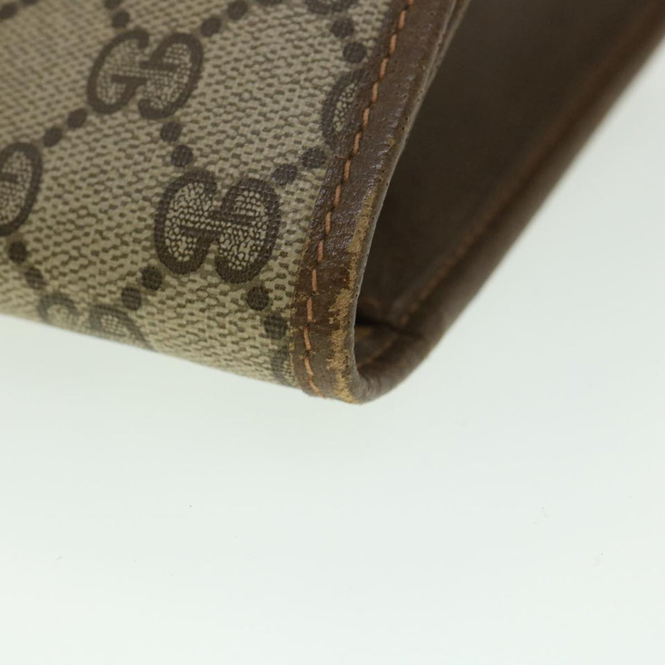 Gucci GG Canvas Web Sherry Line Clutch Bag Beige Red Green ny139