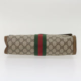 Gucci GG Canvas Web Sherry Line Clutch Bag Beige Red Green 37-02-3839 ny155