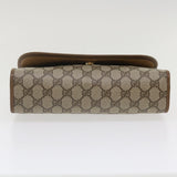 Gucci GG Canvas Web Sherry Line Clutch Bag Beige Red Green 8901030 ny156