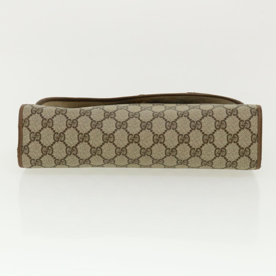 Gucci GG Canvas Web Sherry Line Clutch Bag Beige Red Green 8901031 ny173