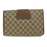 Gucci GG Canvas Web Sherry Line Clutch Bag Beige Red Green 8901030 ny174