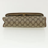 Gucci GG Canvas Web Sherry Line Clutch Bag Beige Red Green 8901030 ny174