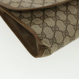 Gucci GG Canvas Web Sherry Line Clutch Bag Beige Red Green 8901030 ny174
