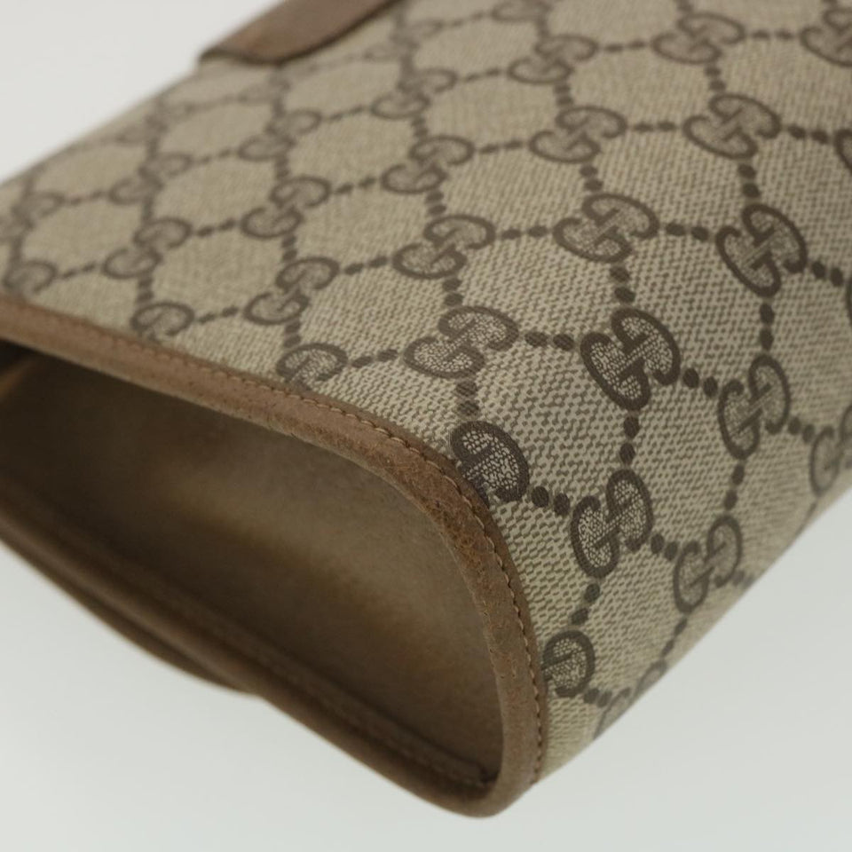 Gucci GG Canvas Web Sherry Line Clutch Bag Beige Green Red 89.01.030 ny212