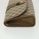Gucci GG Canvas Web Sherry Line Clutch Bag Beige Green Red 89.01.030 ny212