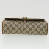 Gucci GG Canvas Web Sherry Line Clutch Bag Beige Green Red 89.01.030 ny212