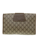 Gucci GG Canvas Web Sherry Line Clutch Bag Beige Red Green 89.01.030 ny215