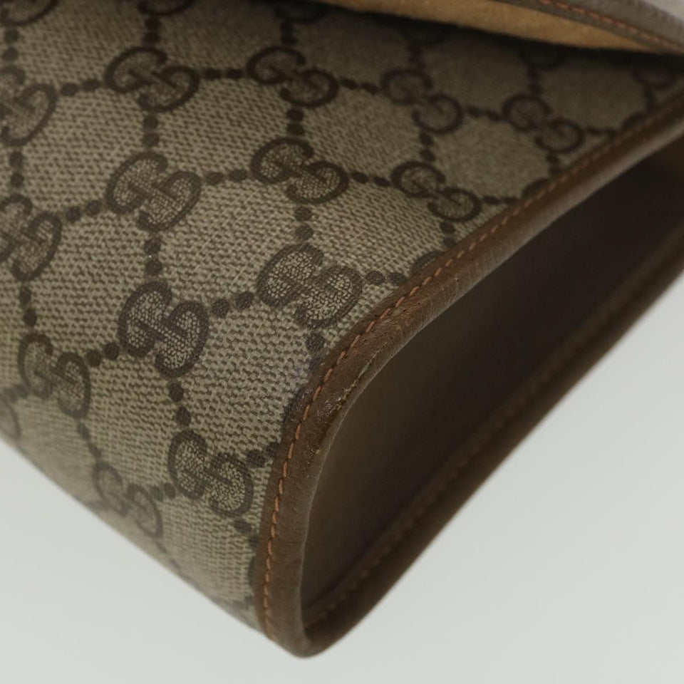 Gucci GG Canvas Web Sherry Line Clutch Bag Beige Red Green 89.01.030 ny215
