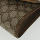 Gucci GG Canvas Web Sherry Line Clutch Bag Beige Red Green 89.01.030 ny215