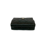 Chanel Matelassé Caviar Leather Trifold Wallet