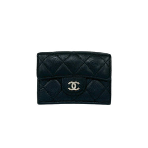 Chanel Matelassé Caviar Leather Trifold Wallet