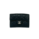Chanel Matelassé Caviar Leather Trifold Wallet