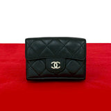 Chanel Matelassé Caviar Leather Trifold Wallet