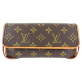 Louis Vuitton Monogram Coated Canvas Twin Pochette PM