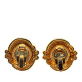 Chanel Gold Plated Faux Pearl Earrings