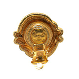 Chanel Gold Plated Faux Pearl Earrings