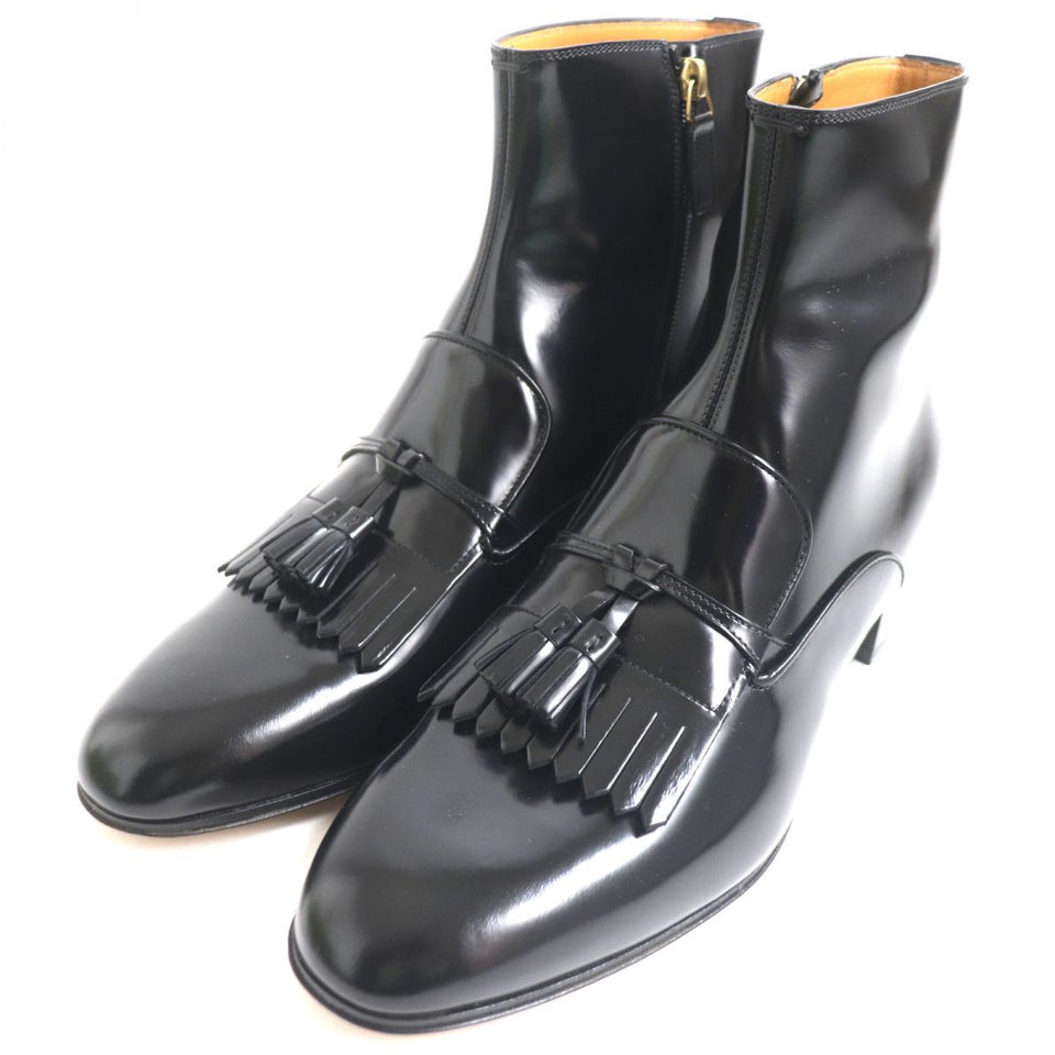 Gucci boots Patent leather black mens 9 1/2