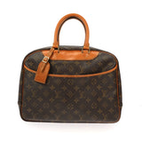 Louis Vuitton Deauville Handbag in Brown Canvas
