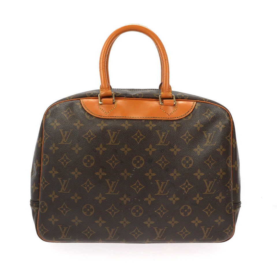 Louis Vuitton Deauville Handbag in Brown Canvas