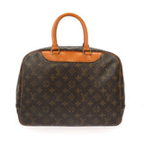 Louis Vuitton Deauville Handbag in Brown Canvas
