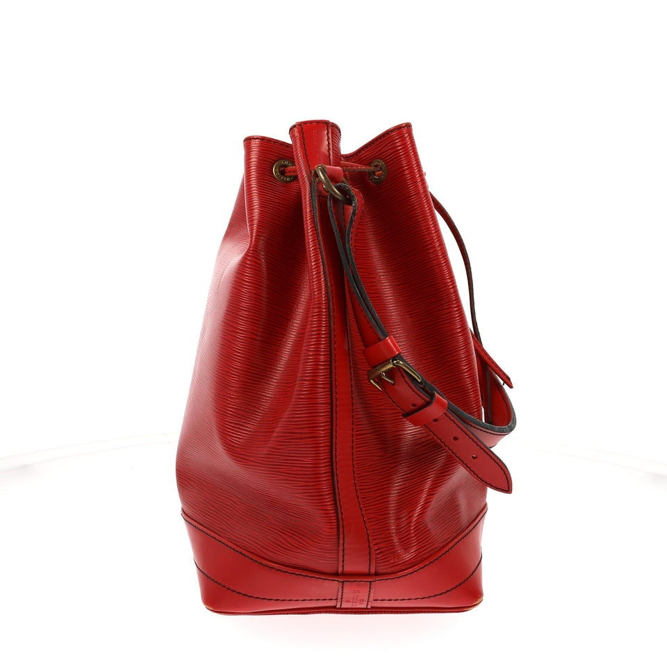 Louis Vuitton Noe Shoulder Bag in Red Leather