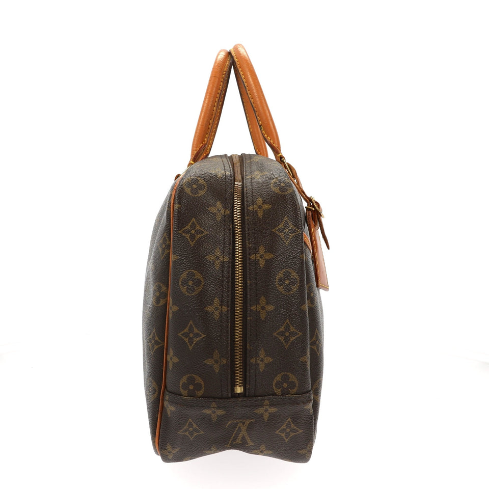 Louis Vuitton Deauville Handbag in Brown Canvas