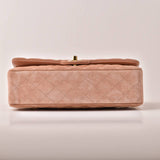 Chanel Classic Flap Light Pink Suede Medium Bag