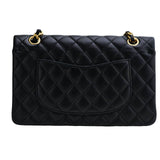 Chanel Lambskin Black Quilted Medium Classic Double Flap Bag