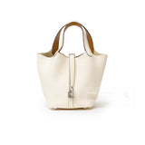 Hermes Picotin 18 Nata and Sesame Clemence/Swift Palladium Hardware