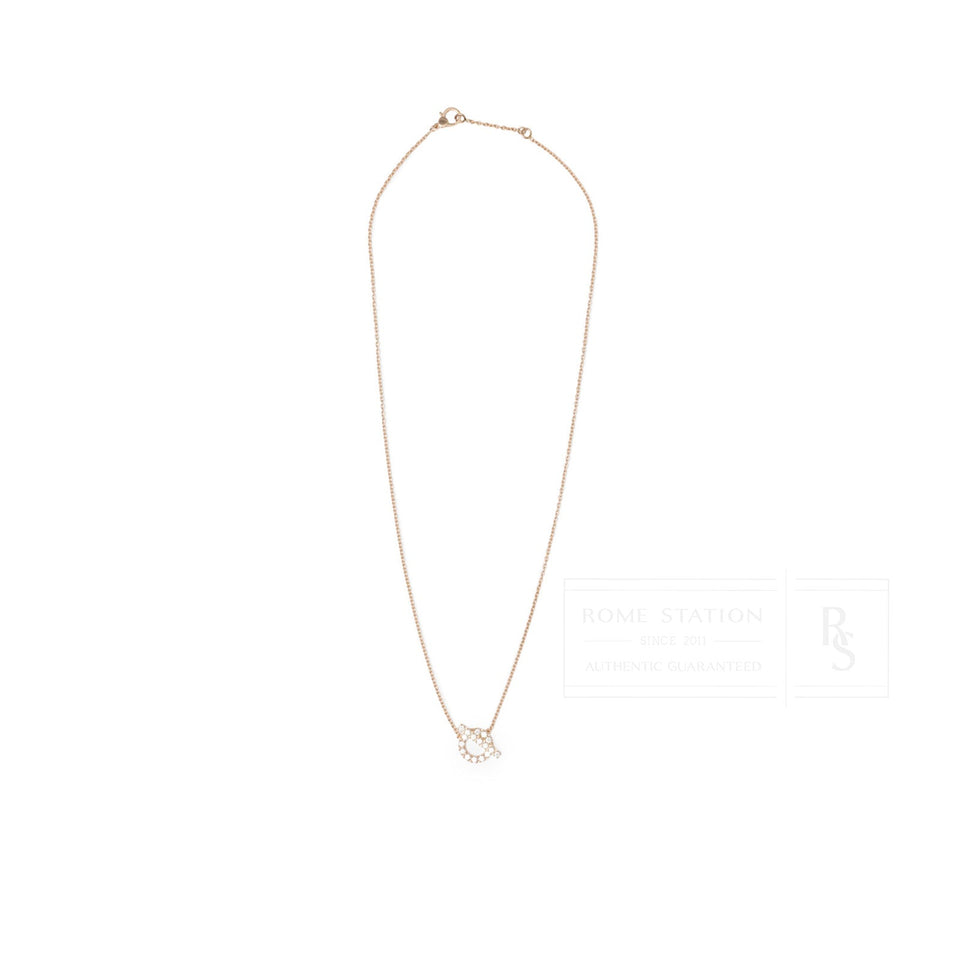 Hermes Finesse Pendant Diamonds and 18k Rose Gold