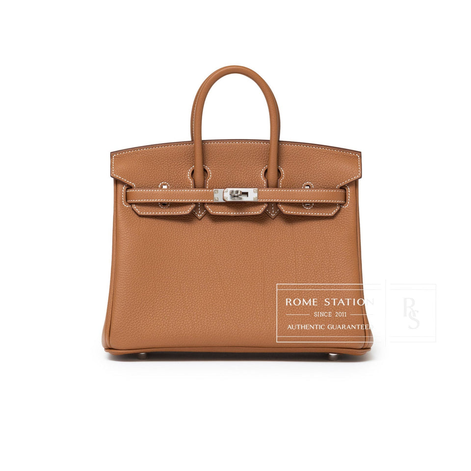 Hermes Birkin 25 Gold Togo Palladium Hardware