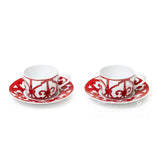 Hermes Balcon du Guadalquivir Tea Cup and Saucer Set of Two
