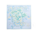 Hermes Carre Scarf 90 H Comme Histoires Ciel/Canard/Vanille