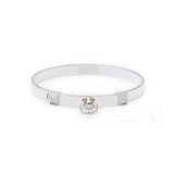 Hermes Collier De Chien Diamond Bracelet Small Model White Gold Au750
