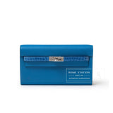 Hermes Kelly To Go Touch Mykonos/Blue Zellige Shiny Alligator/Epsom Palladium Hardware