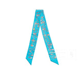 Hermes Twilly Cordages Turquoise/Orange/Blanc
