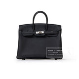 Hermes Birkin 25 Black Togo Palladium Hardware