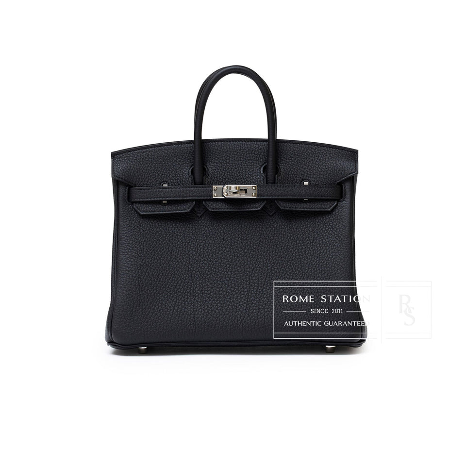 Hermes Birkin 25 Black Togo Palladium Hardware