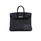 Hermes Birkin 25 Black Togo Palladium Hardware