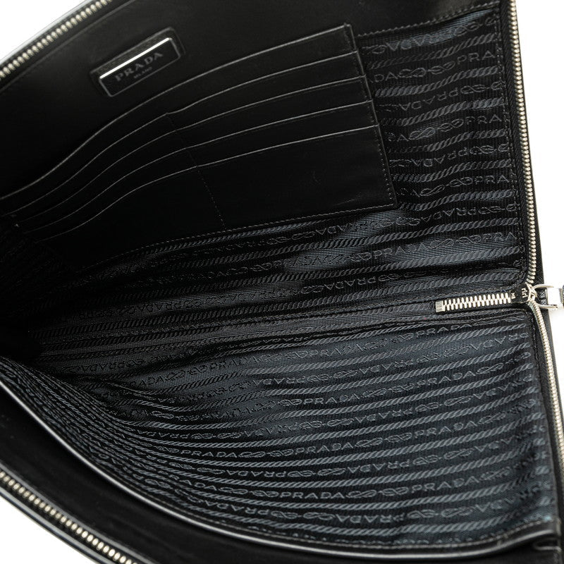 Prada Saffiano Leather Clutch Bag