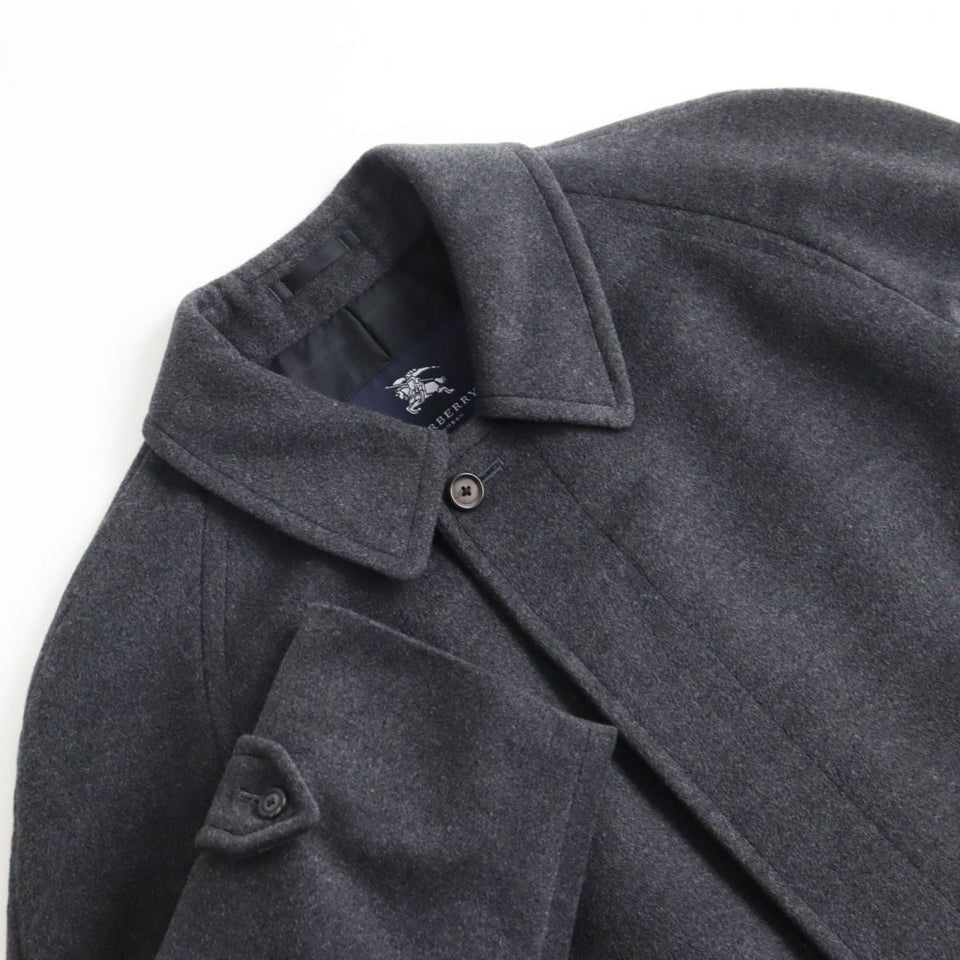 Burberry Stainless collar coat Outer: 40% wool, Outer: 30% cashmere, Outer: 30% angora, Lining: 100% polyester gray mens