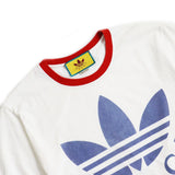 Gucci Short sleeve T-shirt Main: 100% cotton, part: 96% cotton, part: 4% polyurethane white Gucci x Adidas collaboration mens XS