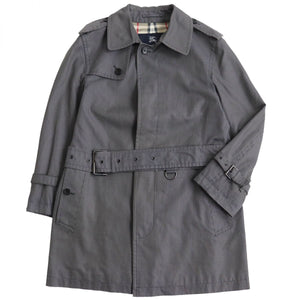 Burberry trench coat Main: 100% cotton, Lining: cotton, Lining: polyester Gray type mens M