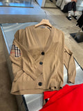 Luxury Burberry Dornoch Camel Women's Cardigan Medium