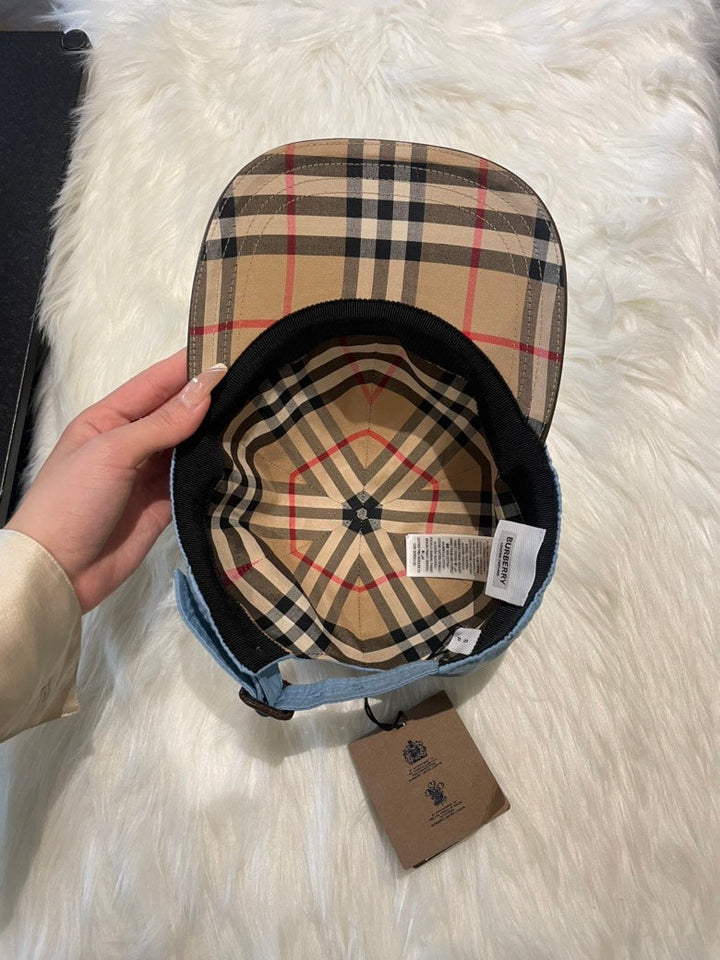Luxury Burberry MH Heritage Cool Denim Blue Cap