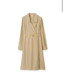 Luxury Burberry Alverley Trench Dress Beige